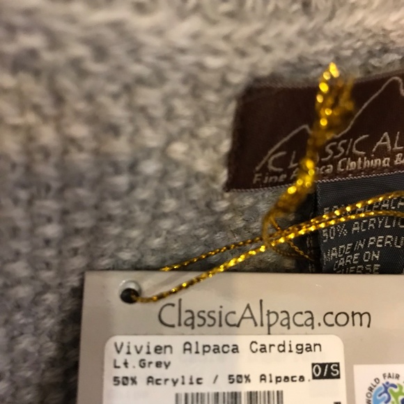 Lovely Soft and Warm Alpaca Cardigan Sweater - Picture 6 of 6